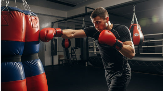 boxer-practicing-double-end-bag-training