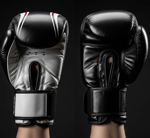 Comparison of boxing gloves vs Muay Thai gloves design and padding