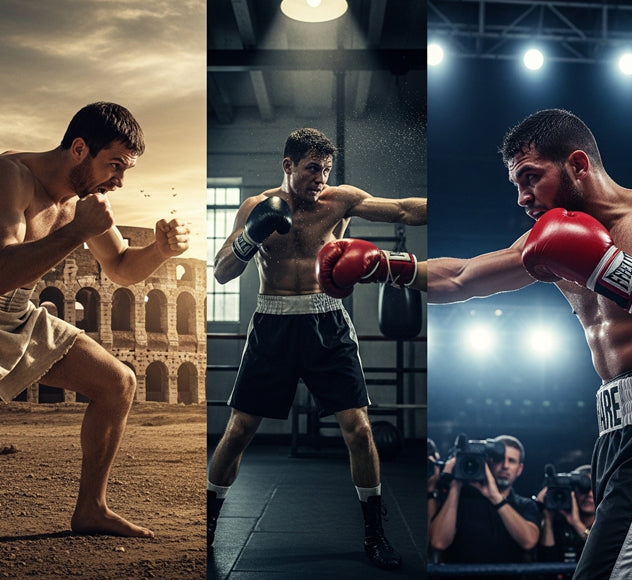Evolution of boxing from ancient combat sports to modern professional boxing matches