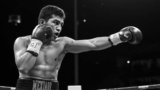 Legendary Mexican boxers standing in the ring representing Mexico’s boxing heritage.